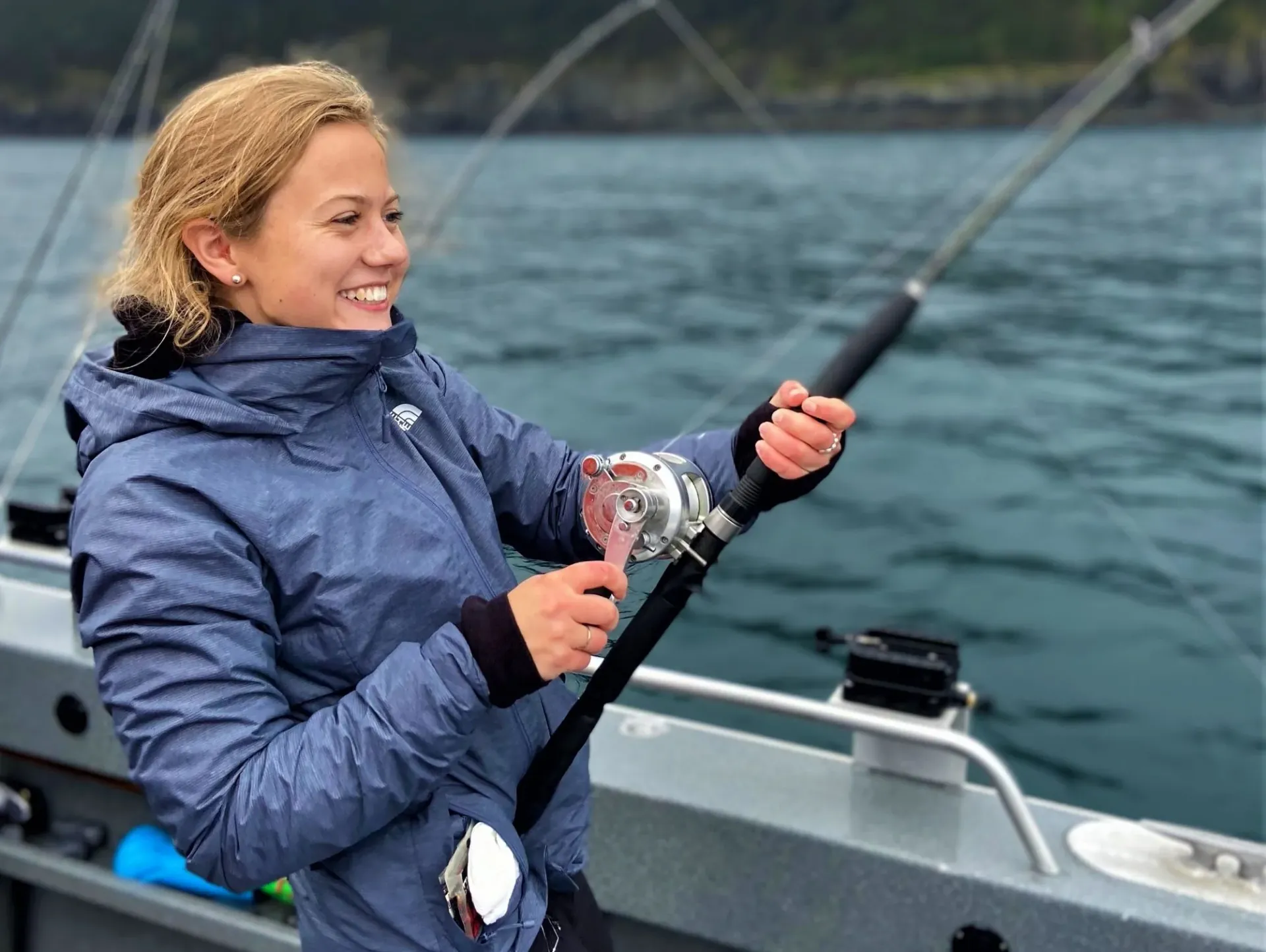 Happy anglers with fresh catch on Big Butt Charters fishing trip